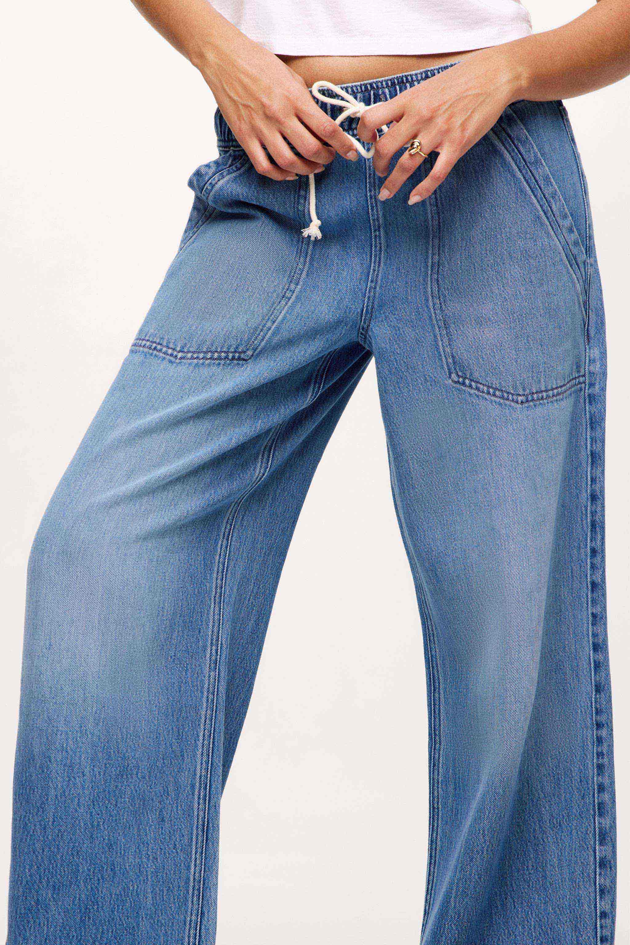Pull-On Denim Pant | June