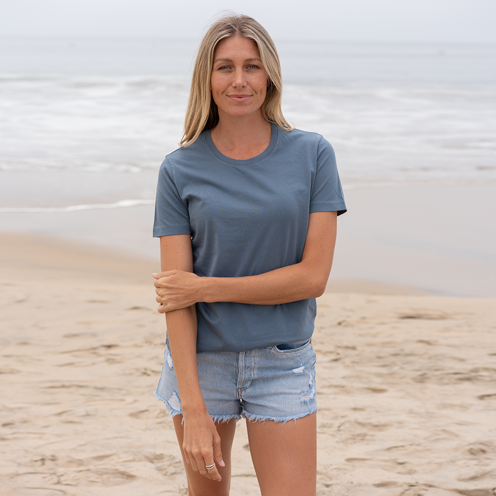 Womens Short Sleeve Crew Neck