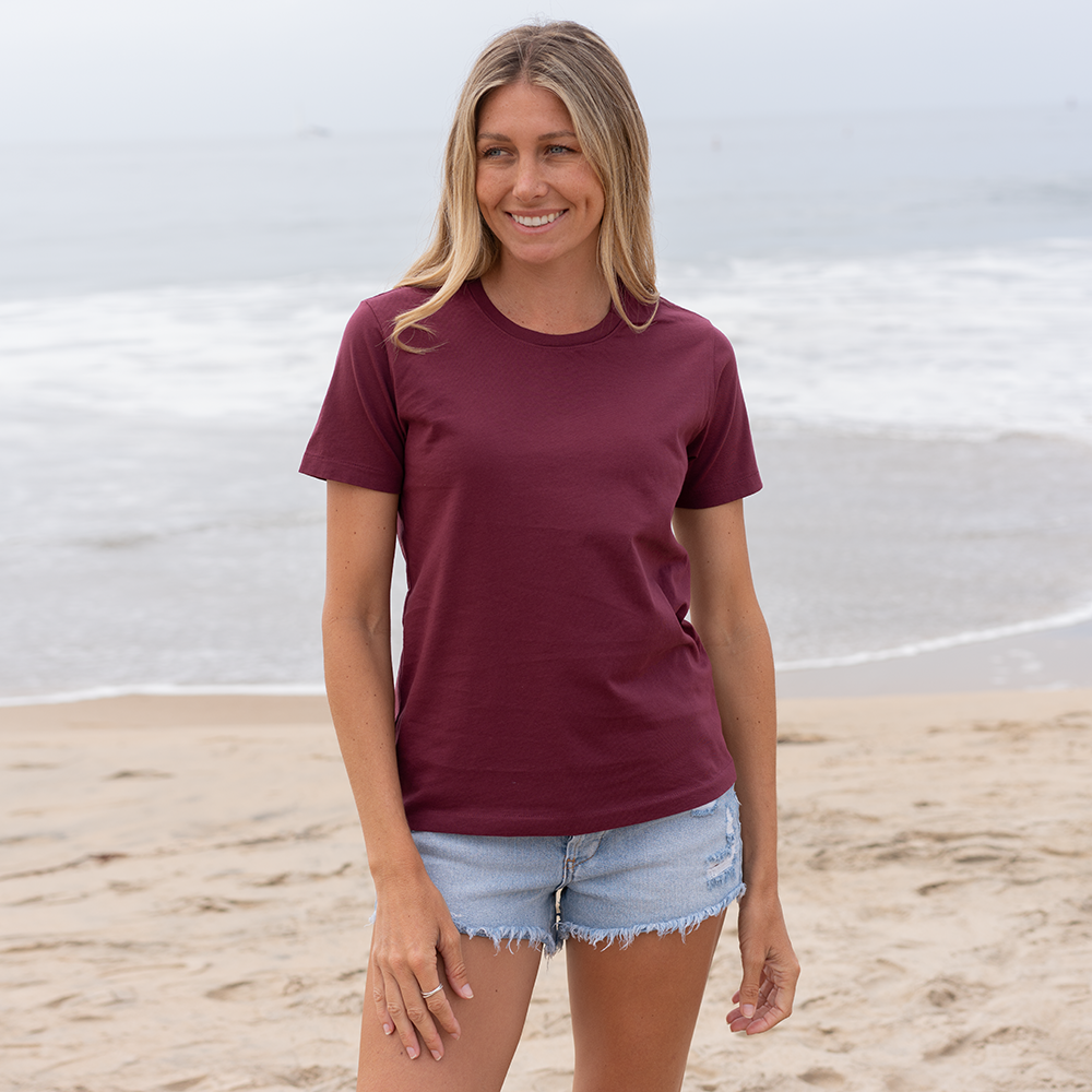 Womens Short Sleeve Crew Neck