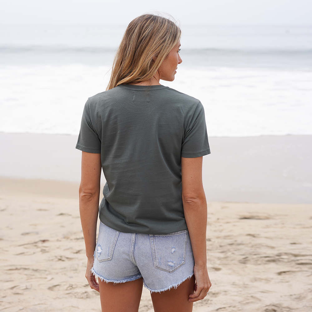 Womens Short Sleeve Crew Neck