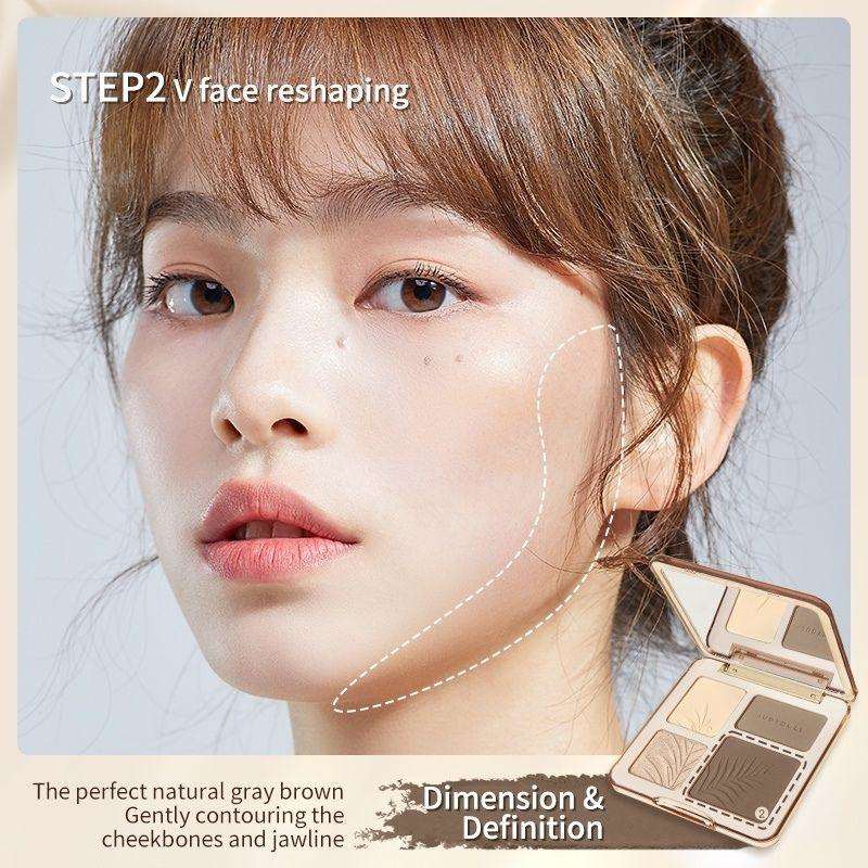 Judydoll 2 IN 1 Highlighter Contour Palette