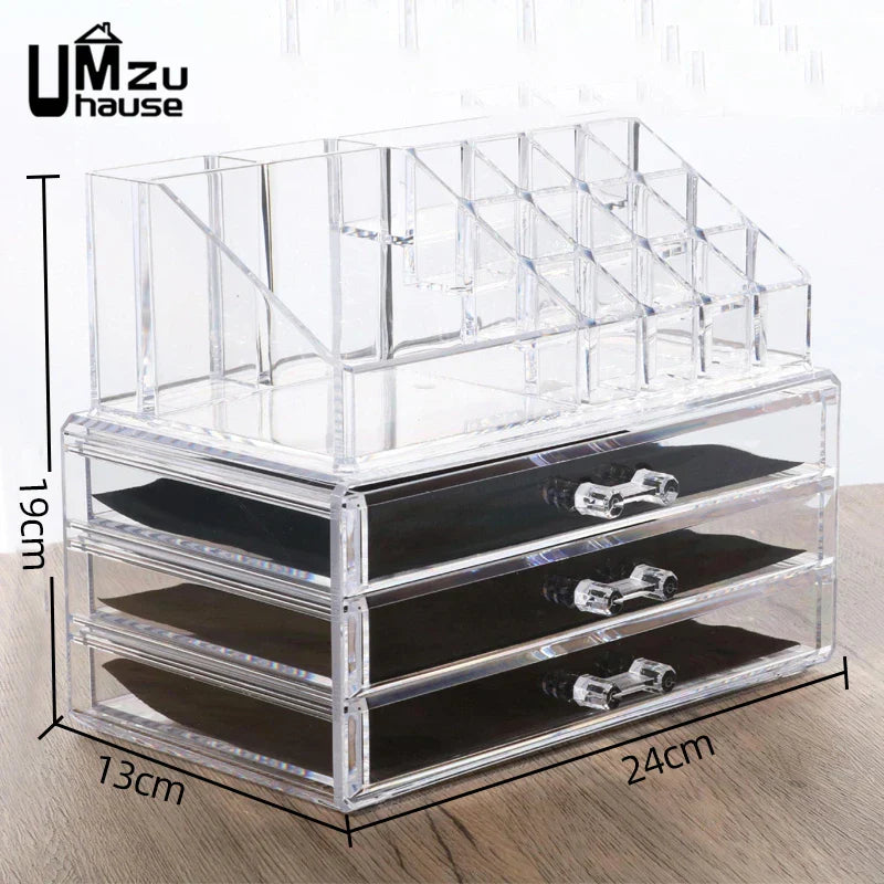 Clear Drawer Makeup Storage Boxes