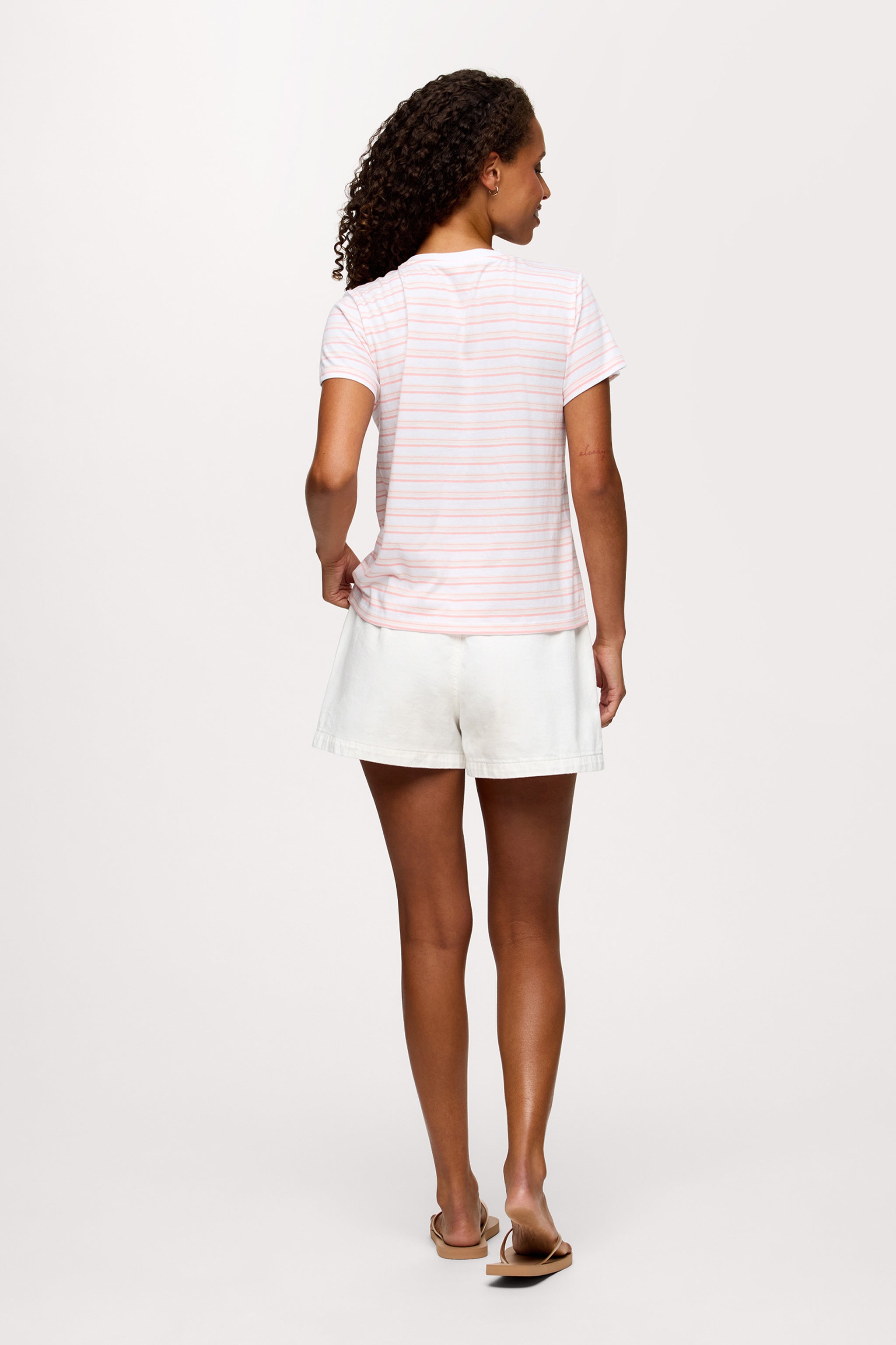 Perfect Tee | Blush Stripe